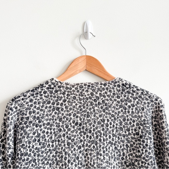 MADEWELL • Vintage Ditsy Cameron Ribbed Cardigan Sweater in Coziest Yarn - Picture 10 of 14